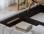 Polsterbett Bett Lamica 90x200 + Holzrahmen/Standardlift/ Box für Bettzeug – Bild 11