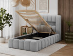 Polsterbett Bett Lamica 90x200 + Holzrahmen/Standardlift/ Box für Bettzeug – Bild 8