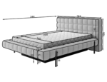 Polsterbett Magentta 140/160/180x200cm – Bild 12