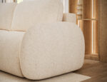 Schlafsofa Avuela mit Bettkasten, Chenille Hellbeige – Bild 10