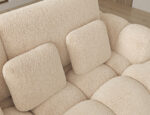 Ecksofa Cozion mit Schlaffunktion und Bettkasten, beiger Chenille, linksseitig – Bild 10