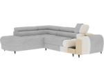 Ecksofa Vesteria mit Schlaffunktion und Bettkasten, hellbraunes Bouclé, linksseitig – Bild 12