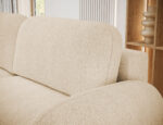 Schlafsofa Avuela mit Bettkasten, Chenille Hellbeige – Bild 9