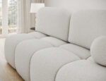 Nuwia Sofa mit Schlaffunktion und Bettkasten, weißes Bouclé – Bild 8