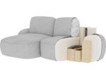 Ecksofa Tesalia mit Schlaffunktion und Bettkasten, dunkelgraßes Bouclé, linksseitig – Bild 12