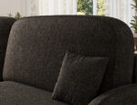 Ecksofa Tesalia mit Schlaffunktion und Bettkasten, dunkelgraßes Bouclé, linksseitig – Bild 9