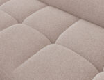 Ecksofa Vesteria mit Schlaffunktion und Bettkasten, hellbraunes Bouclé, linksseitig – Bild 9