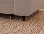 Ecksofa Vesteria mit Schlaffunktion und Bettkasten, hellbraunes Bouclé, linksseitig – Bild 8
