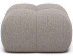 Gepolsterter Pouf Covio, beiges Bouclé – Bild 3