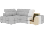 Ecksofa Bronon mit Schlaffunktion und Bettkasten, dunkelgraues Bouclé, linksseitig – Bild 13