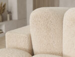 Ecksofa Cozion mit Schlaffunktion und Bettkasten, beiger Chenille, linksseitig – Bild 9